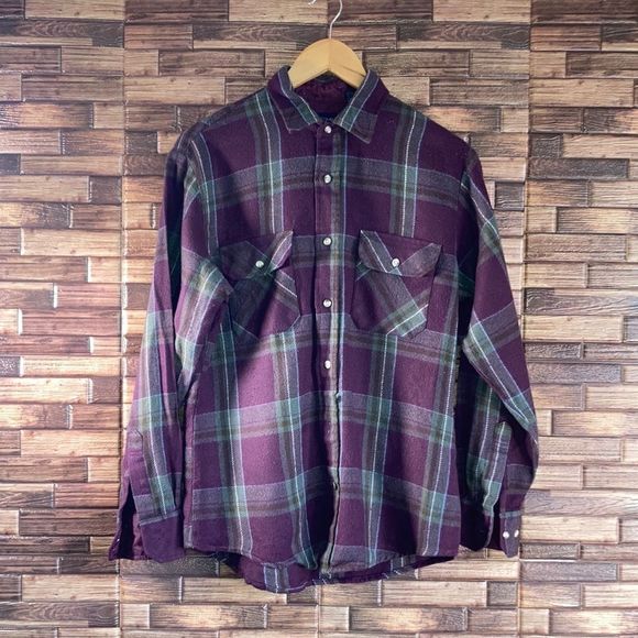 Vintage Mens Medium Sparetime Flannel - Picture 1 of 8